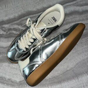 Zara Metallic Sneakers